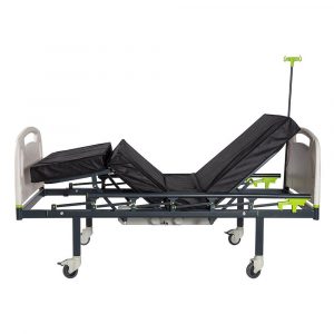 Poylin PY100 2 Motorlu ABS Başlıklı Hasta Karyolası + 4 Parça Yatak